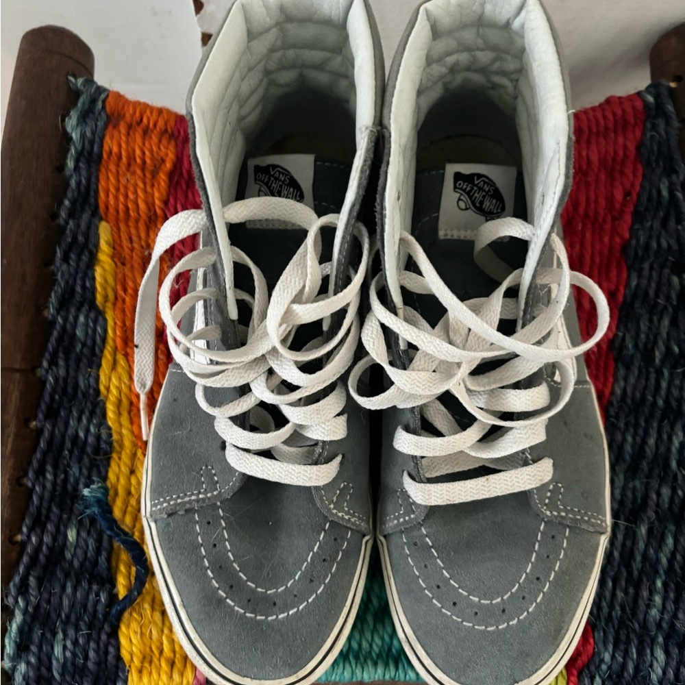 Blue High Top Vans Womens 7